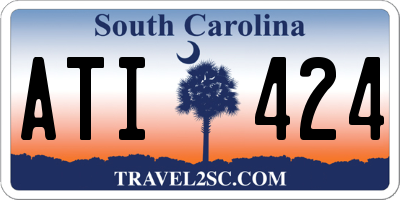 SC license plate ATI424