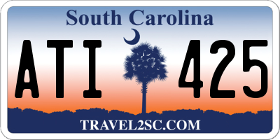 SC license plate ATI425