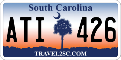 SC license plate ATI426