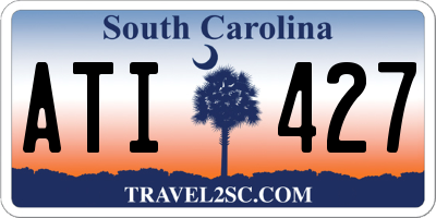 SC license plate ATI427