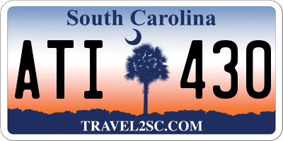 SC license plate ATI430