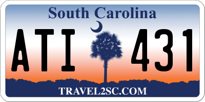 SC license plate ATI431