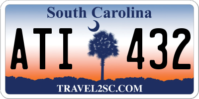SC license plate ATI432