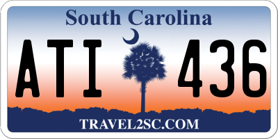 SC license plate ATI436