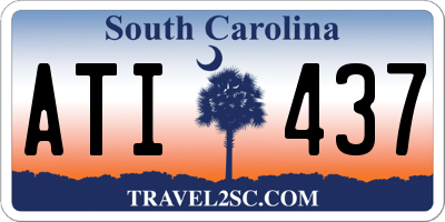 SC license plate ATI437