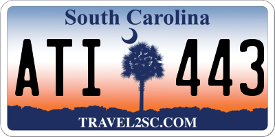 SC license plate ATI443