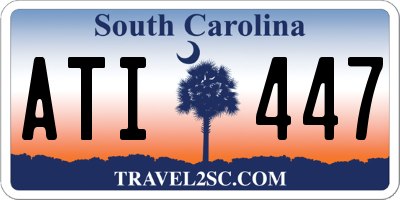 SC license plate ATI447