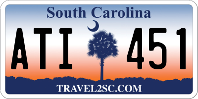 SC license plate ATI451