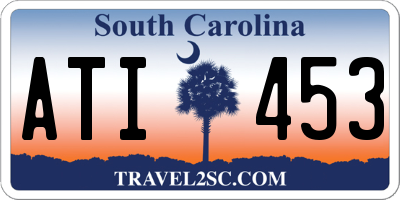 SC license plate ATI453