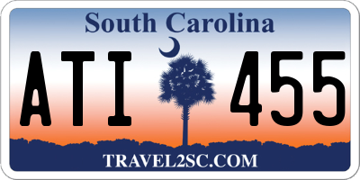 SC license plate ATI455