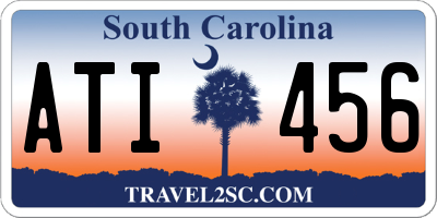 SC license plate ATI456