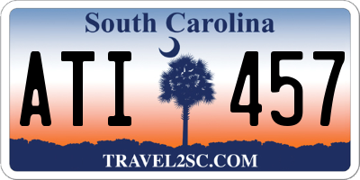 SC license plate ATI457