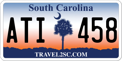 SC license plate ATI458