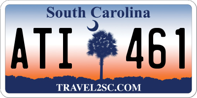 SC license plate ATI461