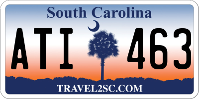 SC license plate ATI463