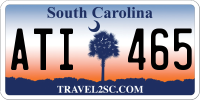 SC license plate ATI465