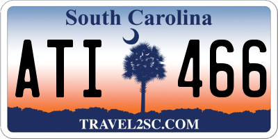 SC license plate ATI466