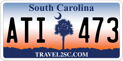SC license plate ATI473