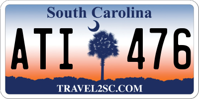 SC license plate ATI476