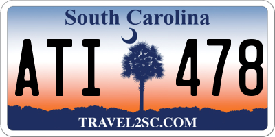 SC license plate ATI478