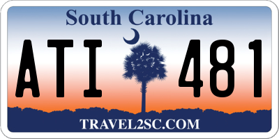 SC license plate ATI481