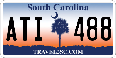 SC license plate ATI488