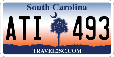 SC license plate ATI493