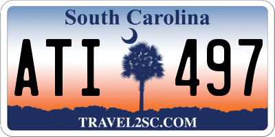 SC license plate ATI497