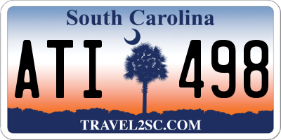 SC license plate ATI498