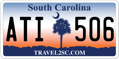 SC license plate ATI506