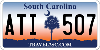 SC license plate ATI507