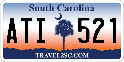 SC license plate ATI521