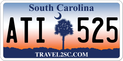 SC license plate ATI525