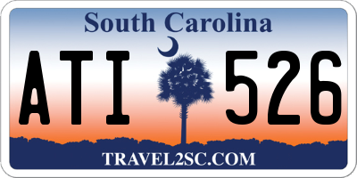 SC license plate ATI526