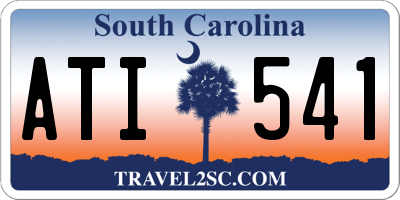SC license plate ATI541