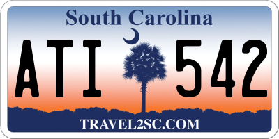 SC license plate ATI542