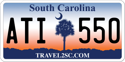 SC license plate ATI550