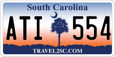 SC license plate ATI554
