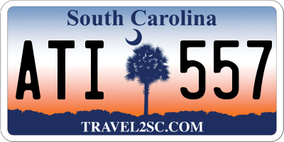 SC license plate ATI557