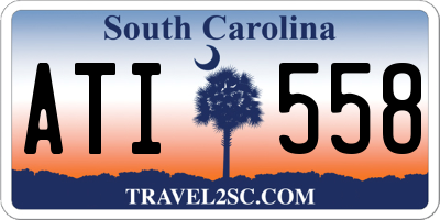 SC license plate ATI558
