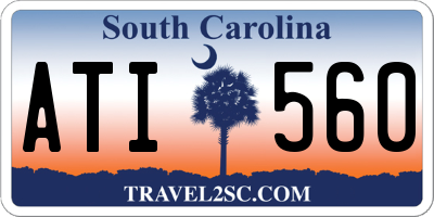 SC license plate ATI560