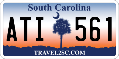 SC license plate ATI561
