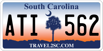 SC license plate ATI562