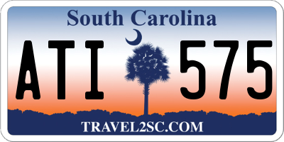 SC license plate ATI575