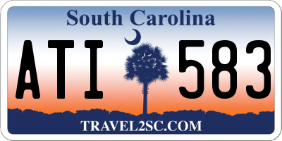 SC license plate ATI583