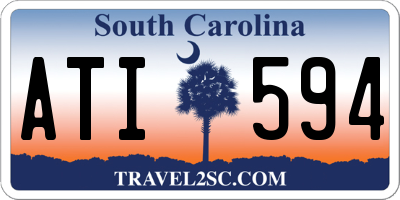 SC license plate ATI594