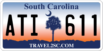 SC license plate ATI611