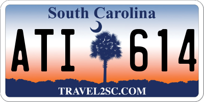 SC license plate ATI614