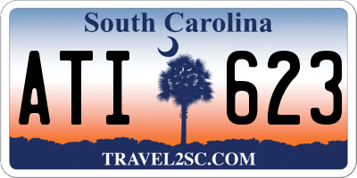 SC license plate ATI623