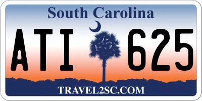 SC license plate ATI625